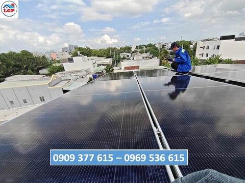 hệ thống điện mặt trời 6,2kWp cho nhà dân