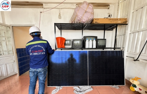 hệ thống điện mặt trời 6,2kWp cho nhà dân