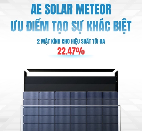 Ưu điểm vượt trội Tấm Pin AE Solar METEOR 560-580W
