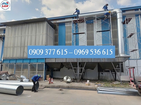 Lê Gia Phát thi công dự án lọc bụi cho xưởng gỗ Triệu Phú Lộc ở Bình Dương