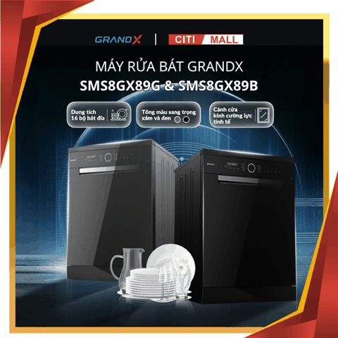 Máy rửa bát GrandX SMS8GX89B 2026