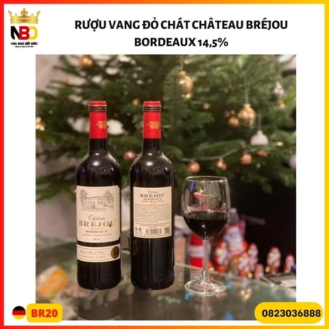 Rượu vang đỏ chát Château Bréjou Bordeaux 14,5%