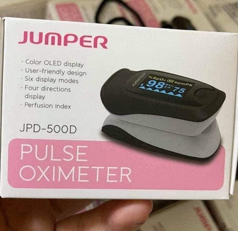 Máy đo nồng độ oxy trong máu Jumper SPO2 JPD-500D OLED Version với màn hình hiển thị nét hơn, bền hơn