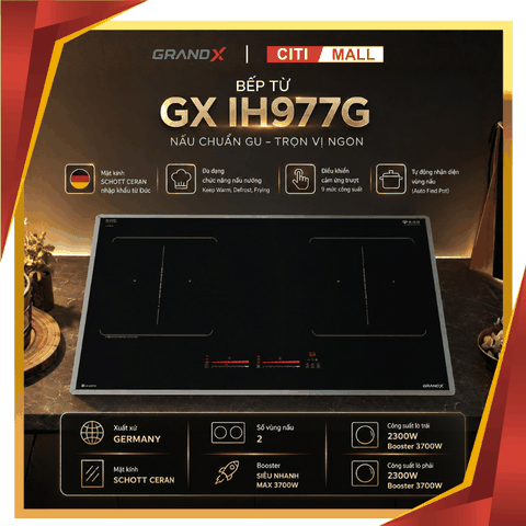 GRANDX GX IH977G - BẾP TỪ GRANDX 2026