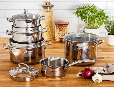 Bộ 5 nồi Inox cao cấp Tefal Duetto Plus G719SA55