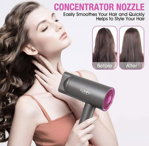 Máy sấy tóc CONFU KF-3141 có bù ion âm chống rối & bảo vệ tóc