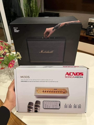 Micro kèm vang số ACNOS mi30s