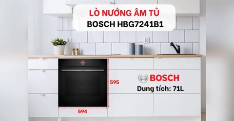 Lò nướng âm tủ Bosch HBG7241B1 Serie 8