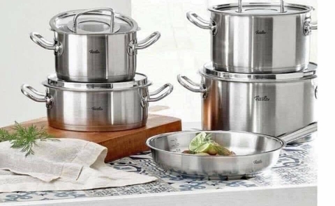 Bộ nồi Fissler Profi Original 5 món cao cấp đế dập nổi - Bảo Hành 12 tháng