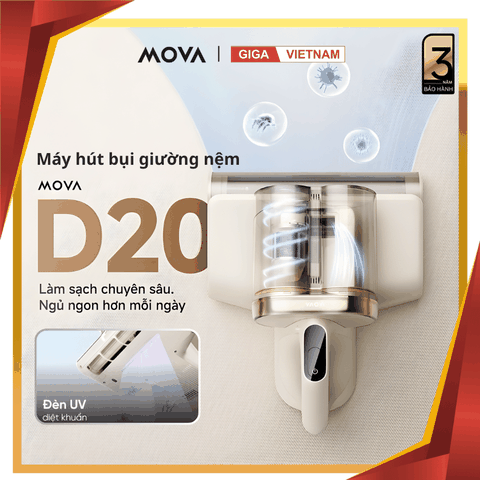 Mova D20 - Máy Hút Bụi Giường Nệm 2026