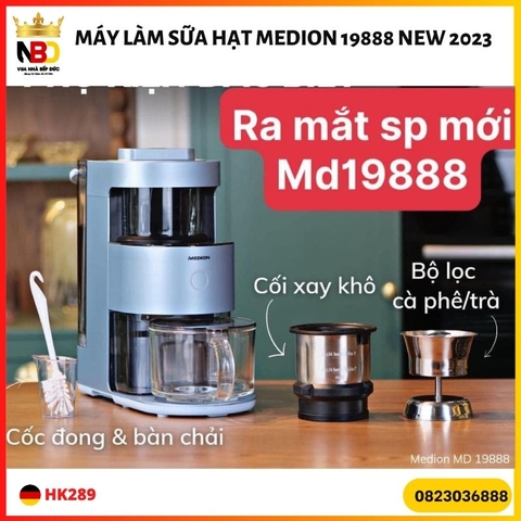 MÁY LÀM SỮA HẠT MEDION 19888 NEW 2023