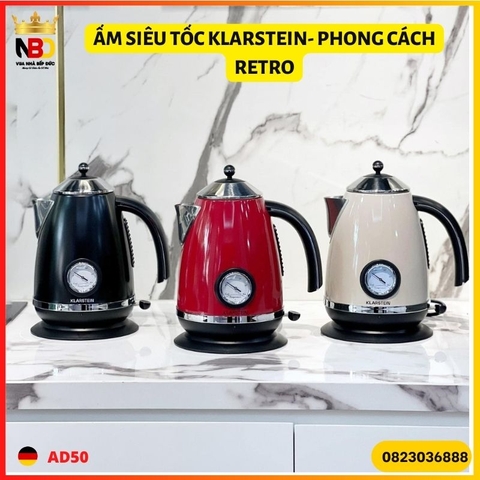 Ấm siêu tốc Klarstein- phong cách RETRO