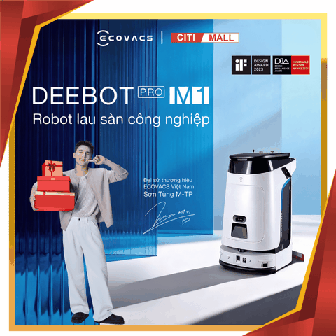 Ecovacs DEEBOT PRO M1 - Robot Hút Bụi Lau Sàn Công Nghiệp 2026
