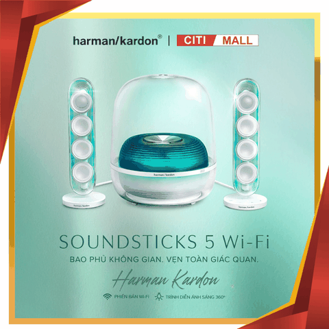 Harman Kardon SoundSticks 5 Wi-Fi - Loa Bluetooth 2026