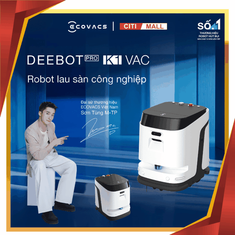 Ecovacs DEEBOT PRO K1 VAC - Robot hút bụi lau sàn công nghiệp 2026