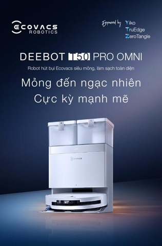 ROBOT HÚT BỤI LAU SÀN ECOVACS Deebot T50 Pro Omni 2025
