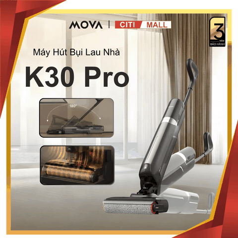 Mova K30 Pro - Máy Hút Bụi Lau Nhà Cầm Tay 2026