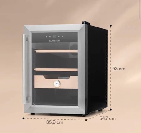 Tủ giữ ẩm Cigar Klarstein model 2022 (37 lít)