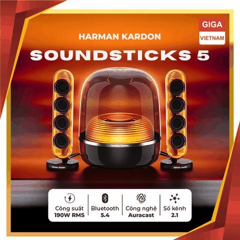 Harman Kardon SoundSticks 5 - Loa Bluetooth Cao Cấp 2026