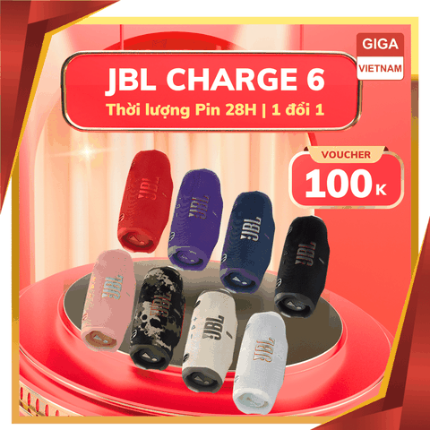 JBL Charge 6 - Loa Bluetooth Di Động Cao Cấp 2026