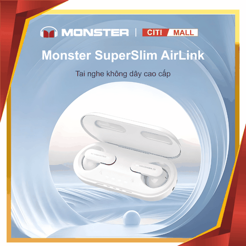 Monster SuperSlim AirLink - Siêu Phẩm Tai Nghe Thông Minh 2026