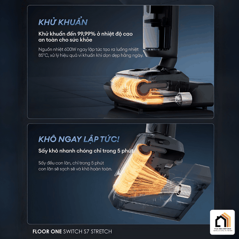 Máy hút bụi lau nhà Tineco Floor One Switch S7 Stretch 02