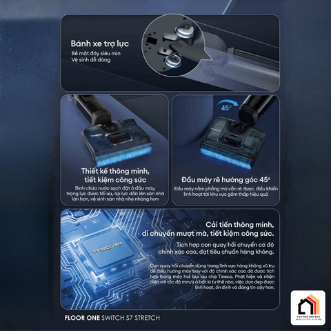 Máy hút bụi lau nhà Tineco Floor One Switch S7 Stretch 20