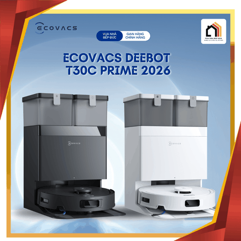 Ecovacs Deebot T30C Prime Omni - Robot Hút Bụi Lau Nhà 2026