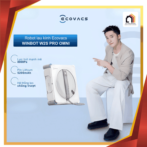 Ecovacs Winbot W2S Omni - Robot lau kính Ecovacs 2026
