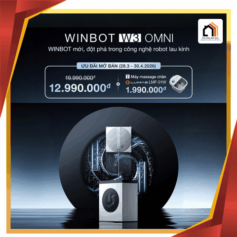 Ecovacs Winbot W3 Omni - Robot Lau Kính 2026