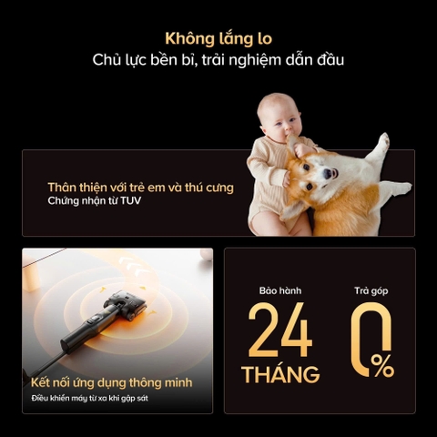 Máy hút bụi, lau nhà bằng hơi nước nóng Roborock F25 Ultra