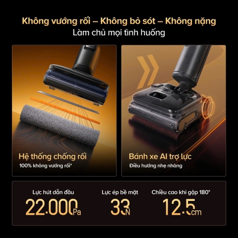 Máy hút bụi, lau nhà bằng hơi nước nóng Roborock F25 Ultra