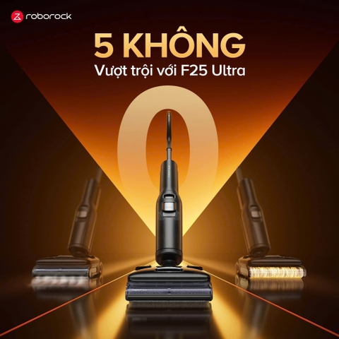 Máy hút bụi, lau nhà bằng hơi nước nóng Roborock F25 Ultra