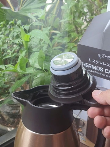 PHÍCH GIỮ NHIỆT 2 LỚP INOX KAIYO 2L