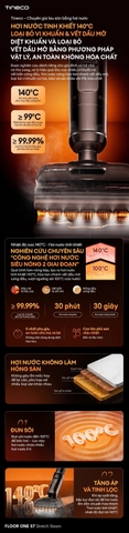 Cây lau nhà thông minh Tineco FLOOR ONE S7 Stretch Steam