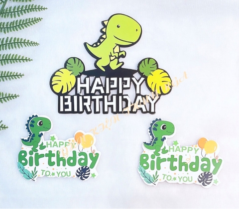 ปลั๊กไดโนเสาร์กระดาษ 6 ชิ้นผสม 2 แบบ