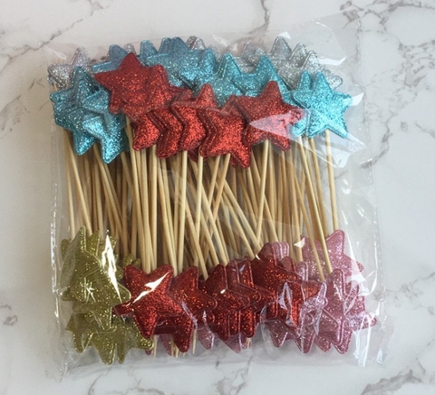 ถุงดาวแวววาว 50 อัน - คละสี