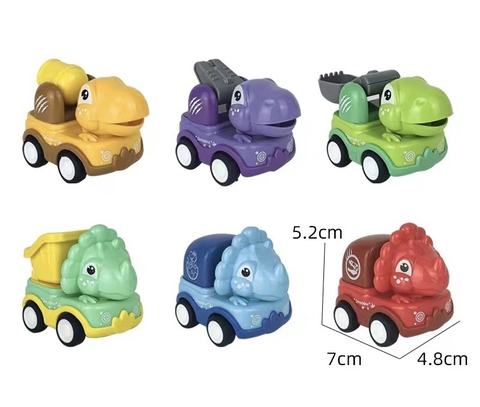 ชุดรถไดโนเสาร์การ์ตูน 6 คัน (แบบสวยๆ)
