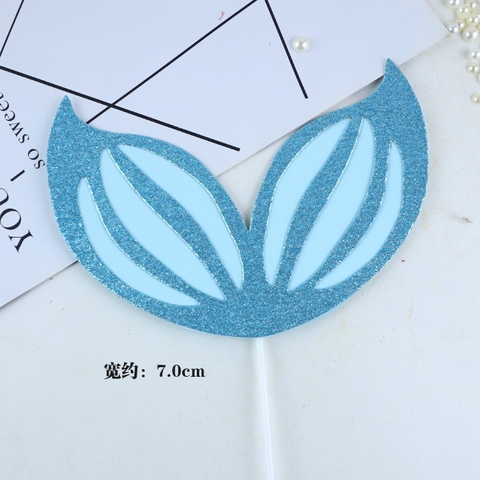 หางปลากระดาษกลิตเตอร์สีเขียว