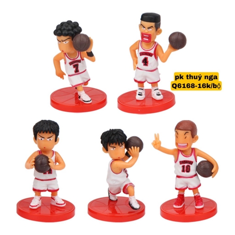 ชุดนักบาสเก็ตบอลพลาสติก 5 คน (สีขาว)