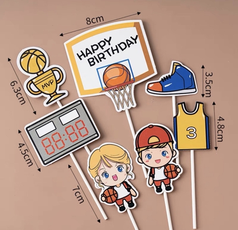 ชุดกระดาษผสม 2 ชุด - บาสเก็ตบอลเด็กชายและเด็กหญิง