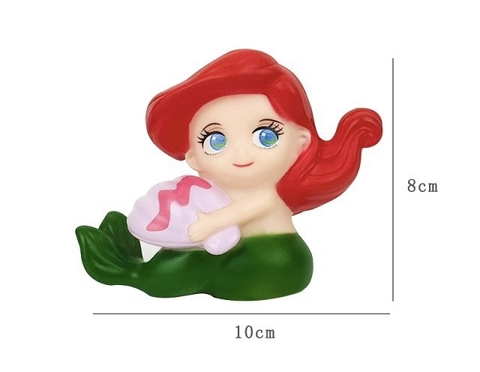 ผมแดง รูปปั้นนางเงือกแดงถือเปลือกหอย