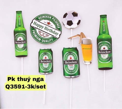 ชุดกระดาษเบียร์เขียว