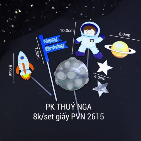 ชุดนักบินอวกาศตัวน้อย-จรวด-ตัวอักษร HPBD สีเขียว (บน K83)