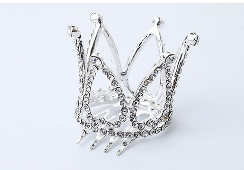 Mini Crown (ประเภท 1 BEAD) - สีเงิน