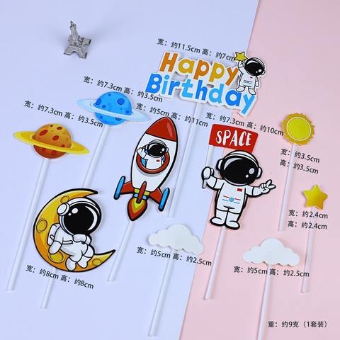 คอมโบชุดกระดาษนักบินอวกาศตัวน้อยใหม่ 2 ชุด (พร้อมจรวด)