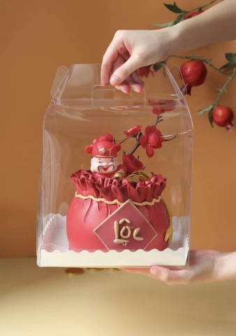 กล่องไมกาใส 19.5x19.5x20 ชุด 10 ใบ