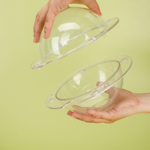 แม่พิมพ์เค้กพลาสติกทรงกลมสำหรับเค้กปอนด์ (เส้นผ่านศูนย์กลาง 15 ซม.)