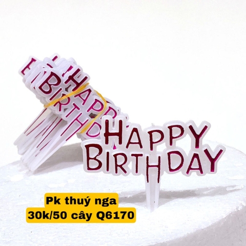 ชุดต้น HPBD พลาสติก 100 ต้น - ชิ้นสีชมพู