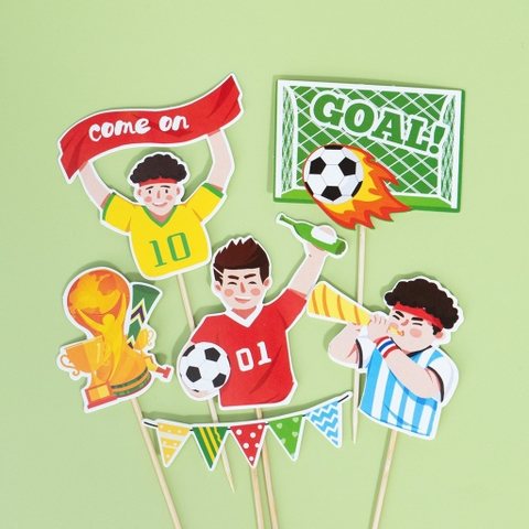 คอมโบผู้เล่นกระดาษ 2 ชุด-ประตู-ถ้วยทอง